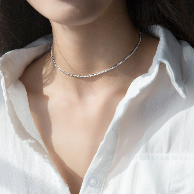 Clavéria™ – Collier ras-du-cou incrusté de diamants, style coréen élégant | Nathy Boutiques