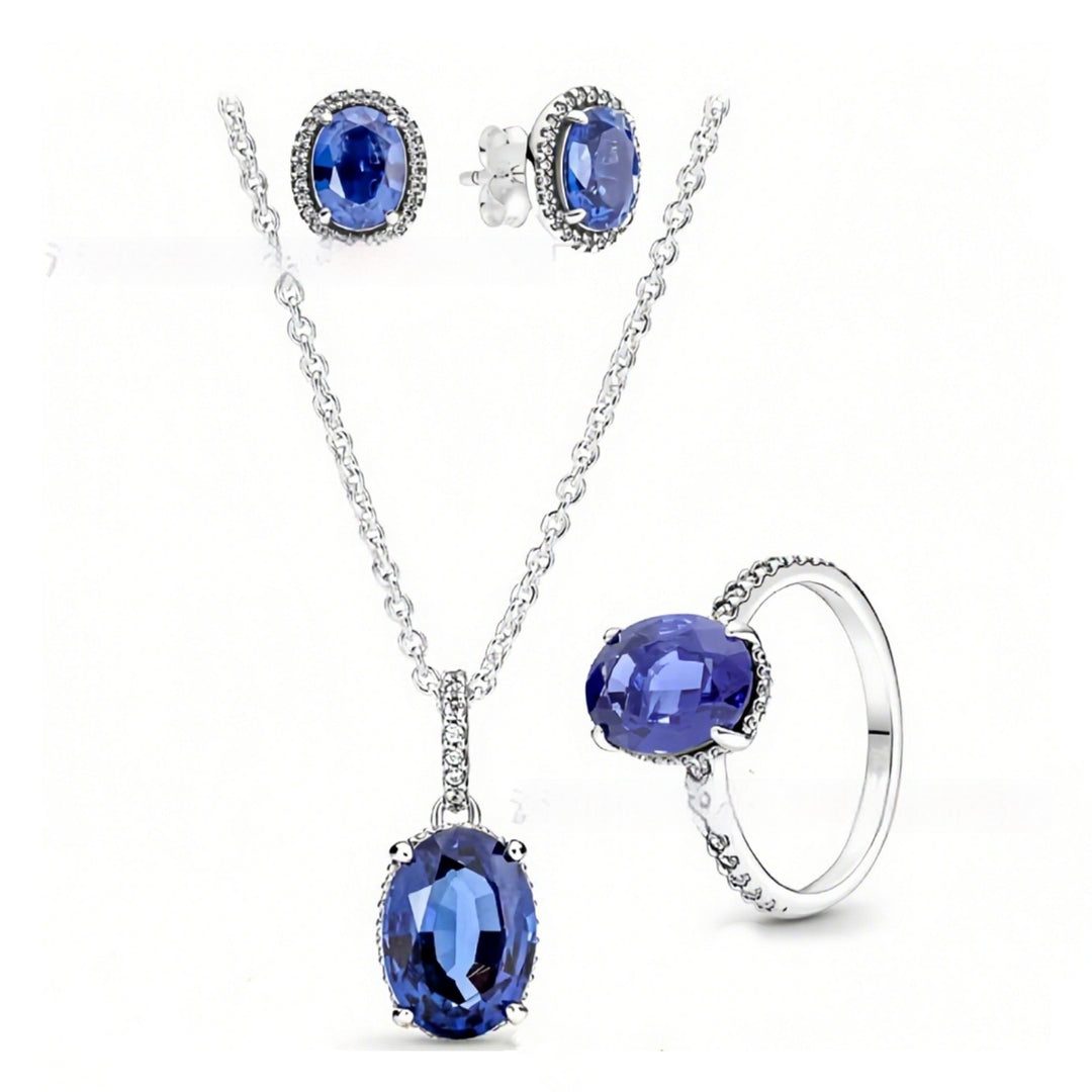 SILVARIA – Ensemble de bijoux plaqué argent