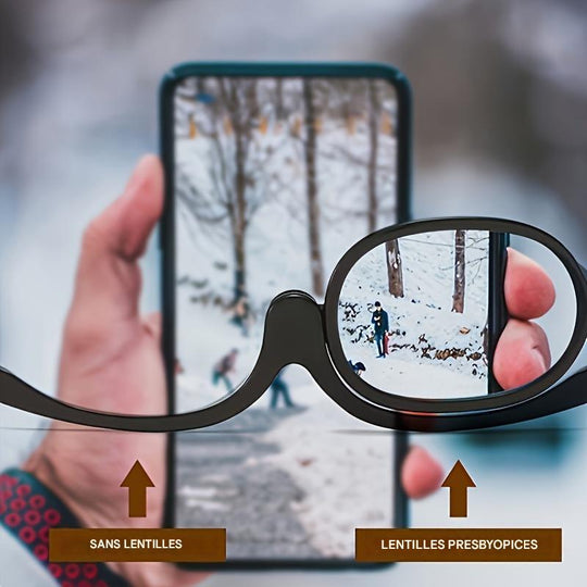 VISION ÉLÉGANCE™ – Lunettes rotatives grossissantes