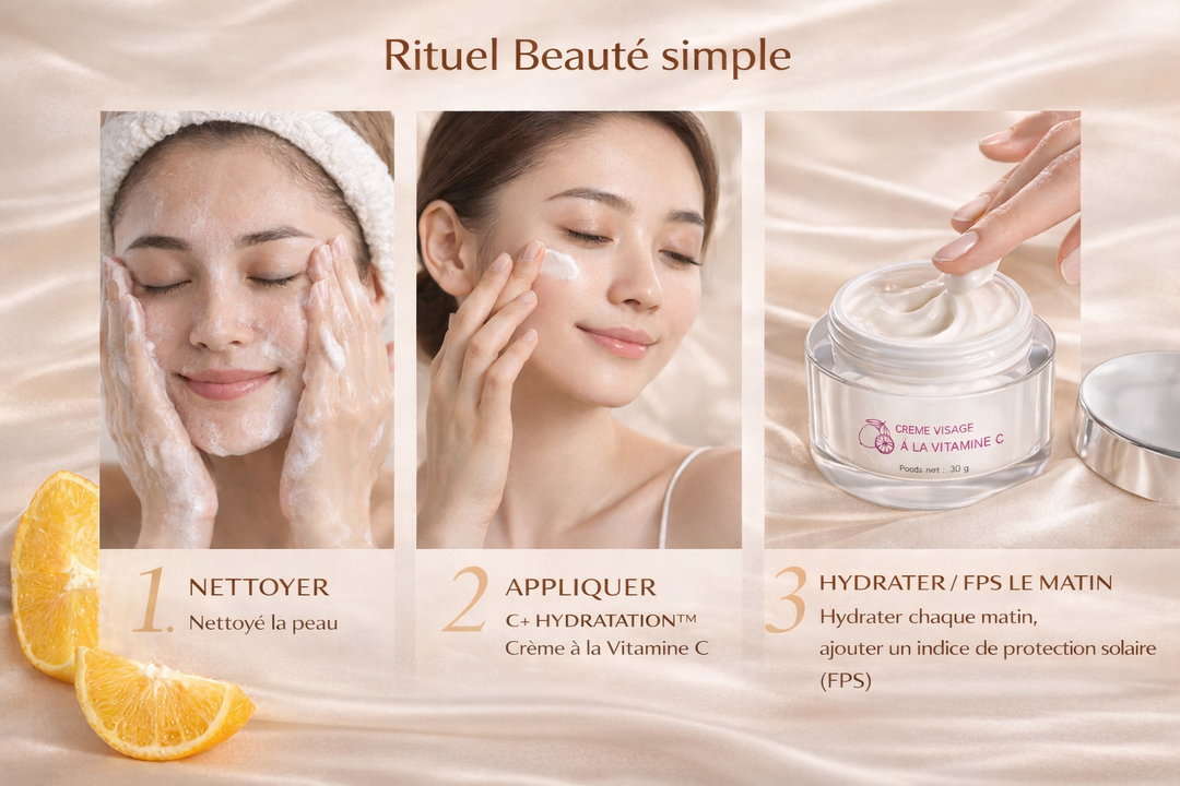 ✨ C+ HYDRATATION™ – Crème visage à la Vitamine C | Nathy Boutiques