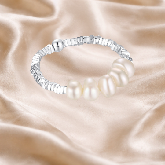✨ Élaria™ – Bague en argent sterling 925 et perles naturelles | Nathy Boutiques