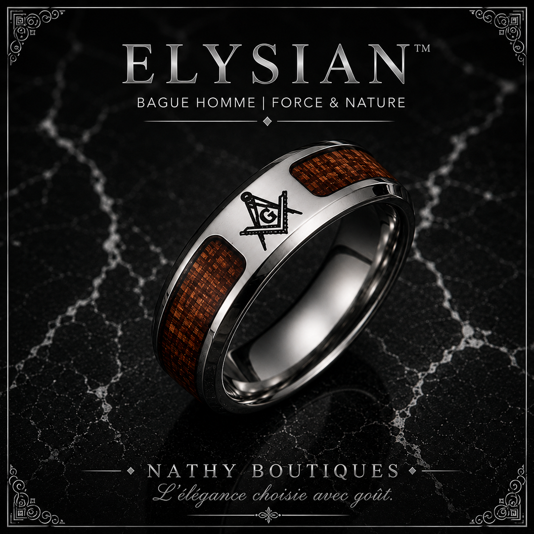 ELYSIAN – Bague homme | Symboles & Héritage