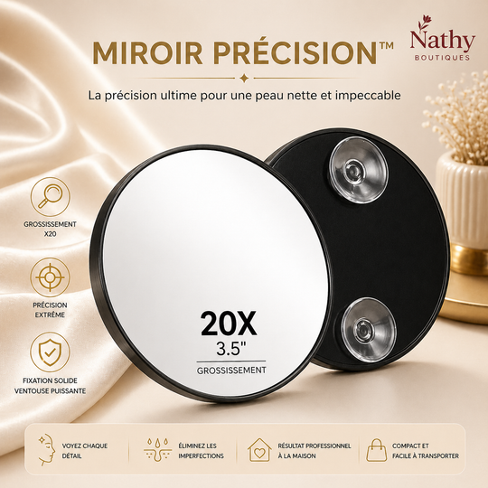 MIROIR PRÉCISION™ – Miroir grossissant pour une peau parfaite