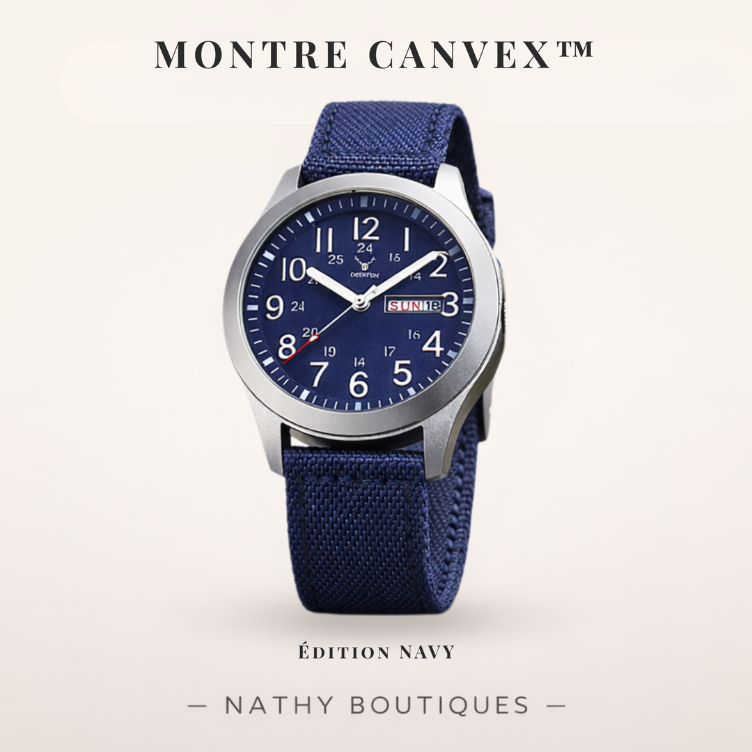 CANVEX™  – Montre homme sportive en nylon canvas | Nathy Boutiques