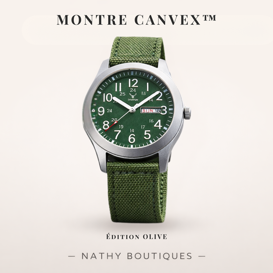 CANVEX™  – Montre homme sportive en nylon canvas | Nathy Boutiques