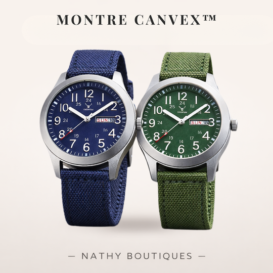 CANVEX™  – Montre homme sportive en nylon canvas | Nathy Boutiques