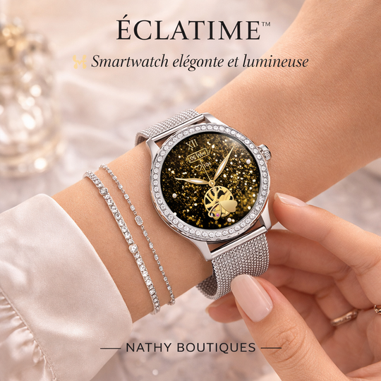 ÉCLATIME™ – Montre intelligente élégante avec appels Bluetooth | Nathy Boutiques