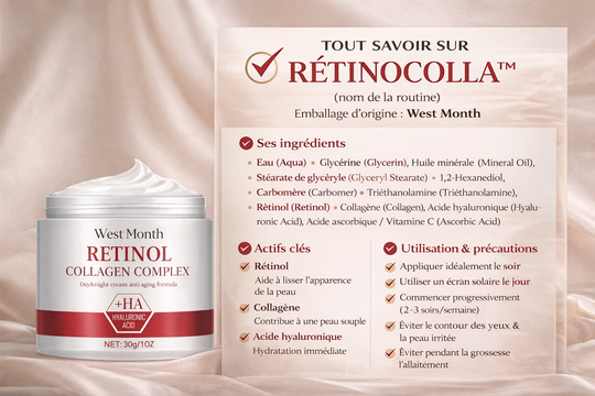 RÉTINOCOLLA™ – Crème visage au rétinol & collagène | Nathy Boutiques