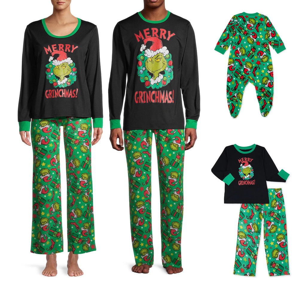 La Famille Grincheuse — Pyjamas de Noël assortis pour toute la famille