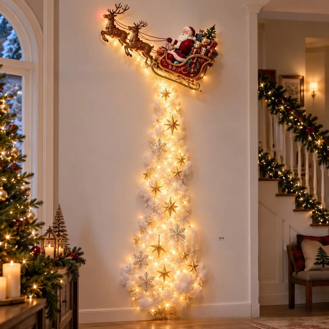 La Cascade Enchantée — Décoration murale lumineuse de Noël