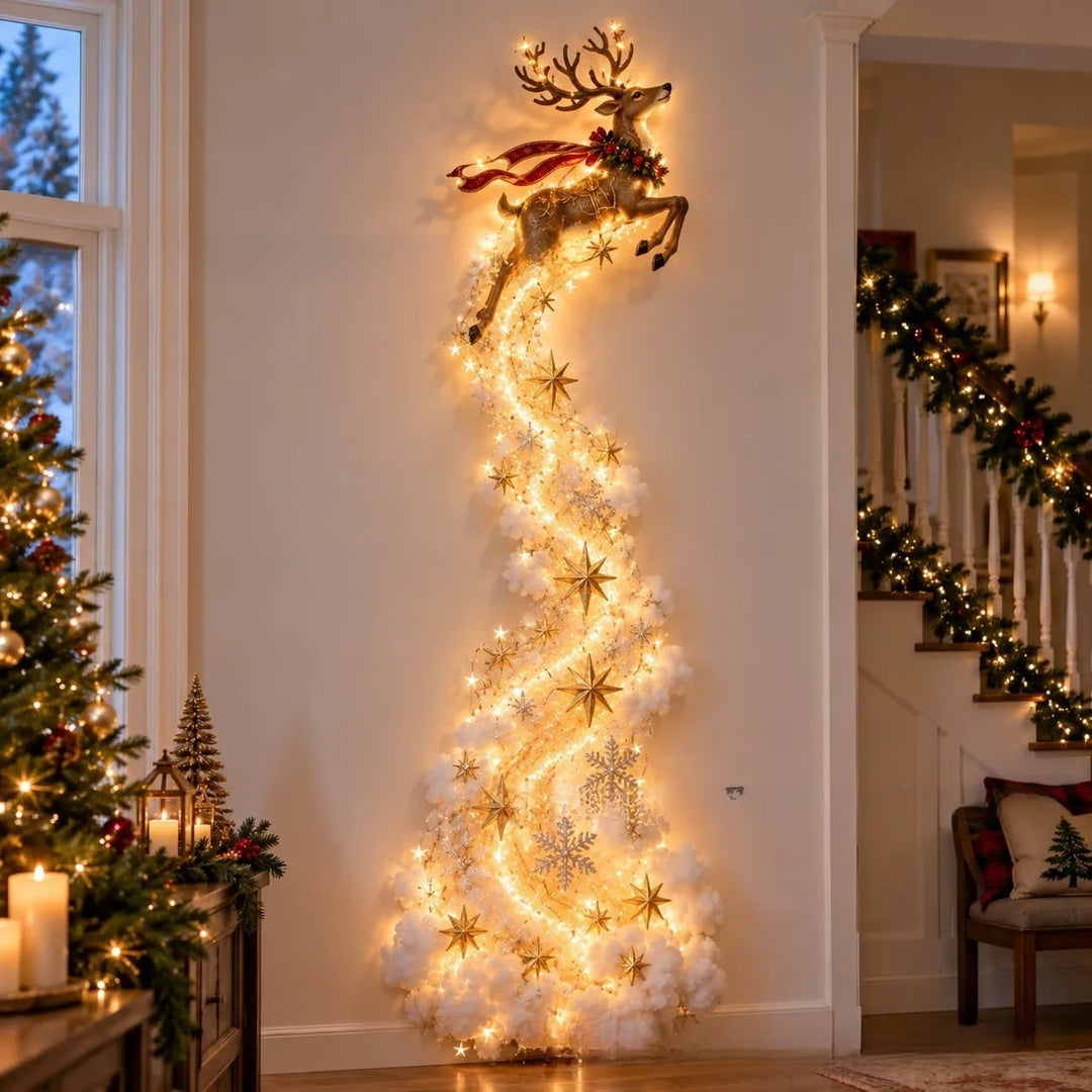 La Cascade Enchantée — Décoration murale lumineuse de Noël