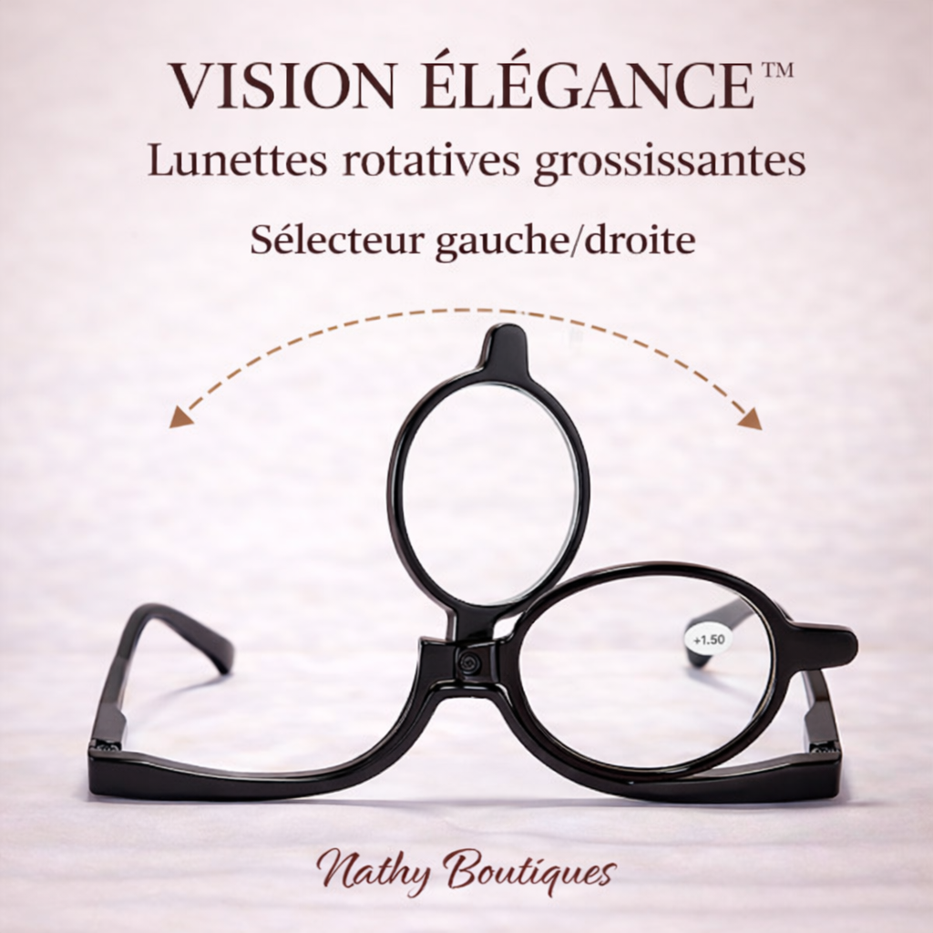 VISION ÉLÉGANCE™ – Lunettes rotatives grossissantes