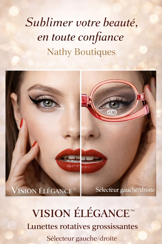VISION ÉLÉGANCE™ – Lunettes rotatives grossissantes