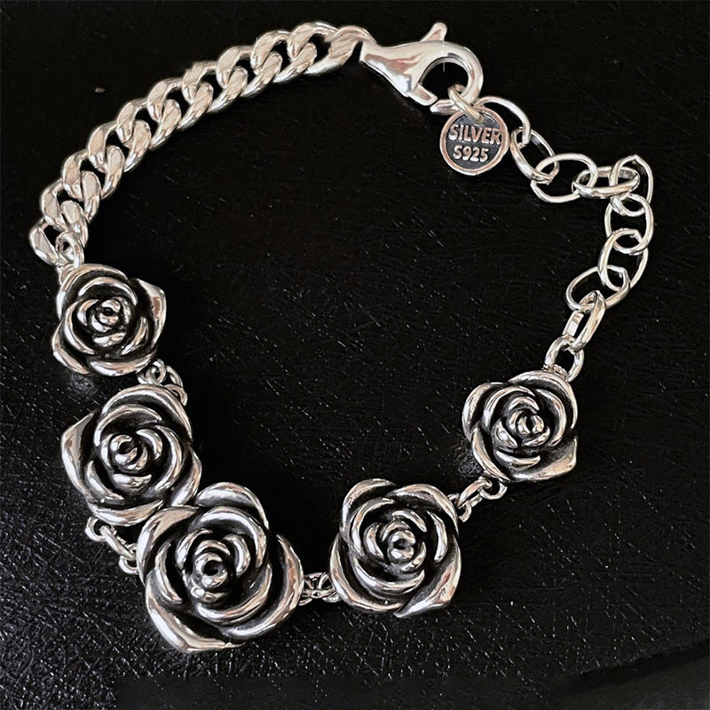 ✨ Roseline™ – Bracelet chaîne vintage argenté | Nathy Boutiques