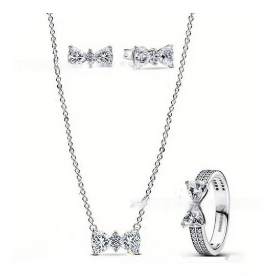 SILVARIA – Ensemble de bijoux plaqué argent