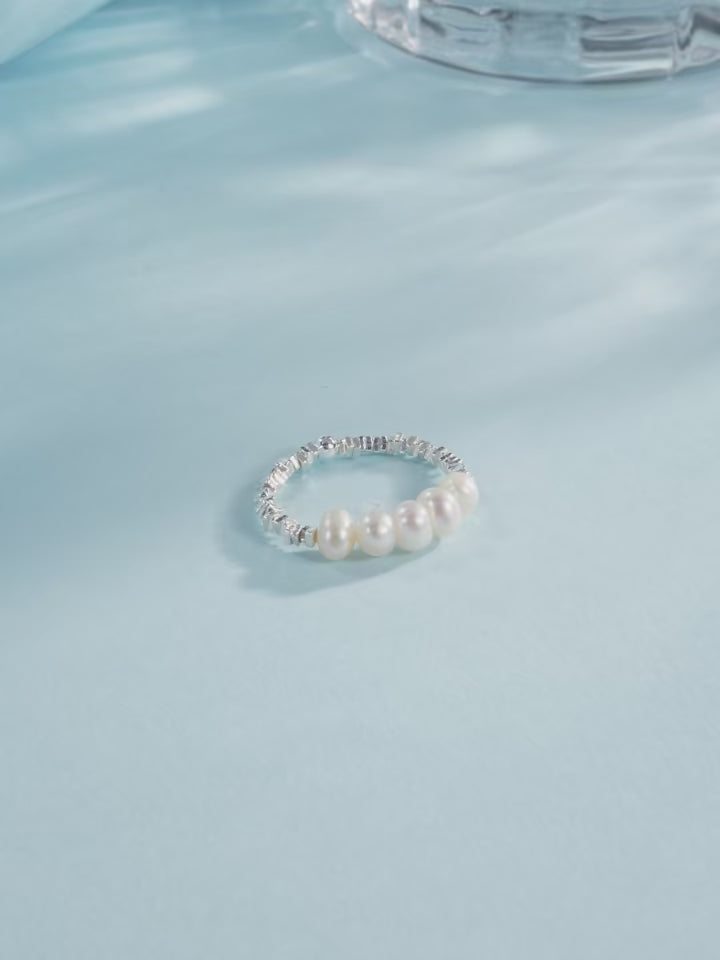 ✨ Élaria™ – Bague en argent sterling 925 et perles naturelles | Nathy Boutiques